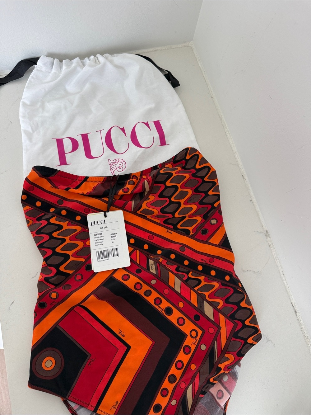 Emilio Pucci Strapless One-Piece Swimsuit - Picture 3 of 5